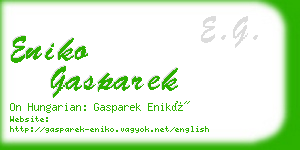 eniko gasparek business card